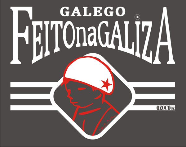 Camisola unisex algodón serigrafía GALEGO · FEITO NA GALIZA
