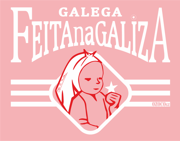 Camisola bebés algodón serigrafía GALEGA · FEITA NA GALIZA