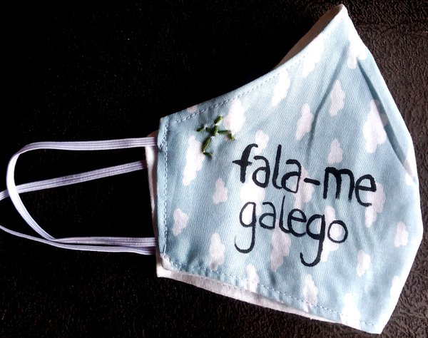 Tapabocas / máscara FALA-ME GALEGO XS/S
